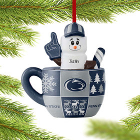 Personalized Penn State Smores Mug Christmas Ornament