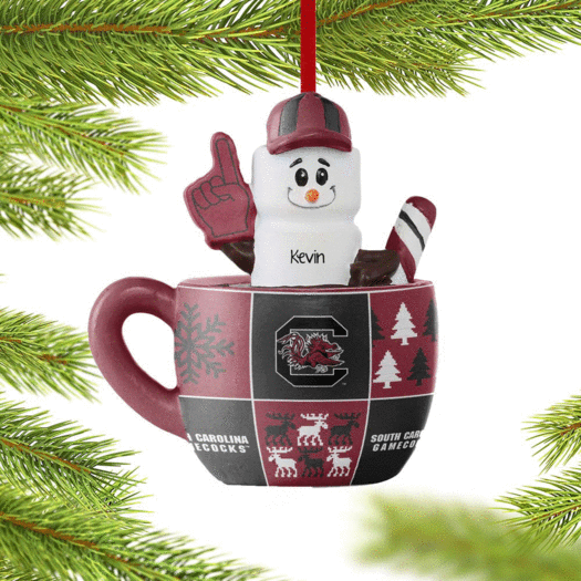 Personalized South Carolina Smores Mug Christmas Ornament