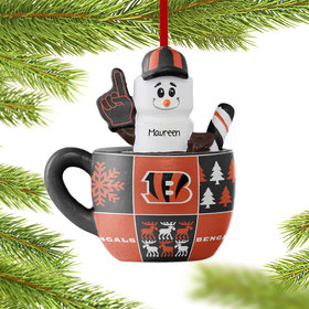 Personalized Cincinnati Bengals Smores Mug Christmas Ornament