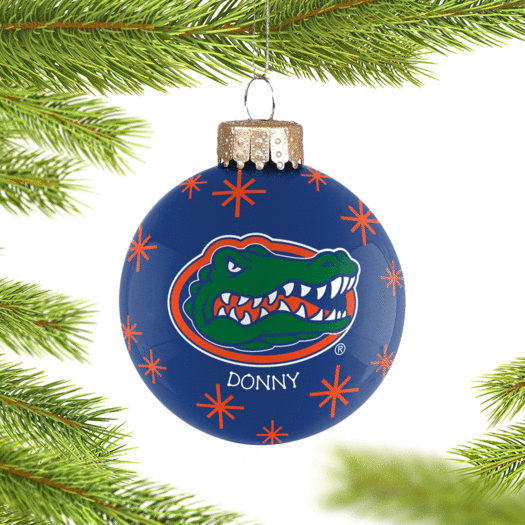 Personalized Florida Ball Christmas Ornament