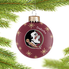 Personalized Florida State Ball Christmas Ornament