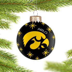 Personalized Iowa 2022 Ball Christmas Ornament