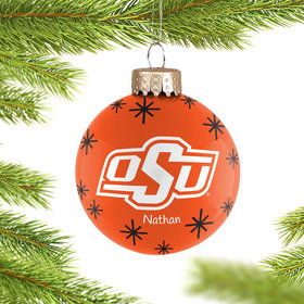 Personalized Oklahoma State 2022 Ball Christmas Ornament