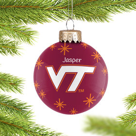 Personalized Virginia Tech 2022 Ball Christmas Ornament