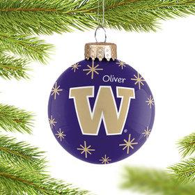 Personalized Washington 2022 Ball Christmas Ornament
