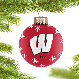 Personalized Wisconsin 2022 Ball Christmas Ornament