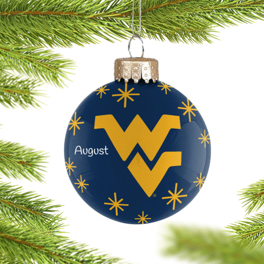 Personalized West Virginia 2022 Ball Christmas Ornament