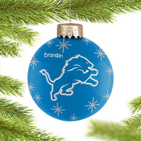 Personalized Detroit Lions 2022 Ball Christmas Ornament