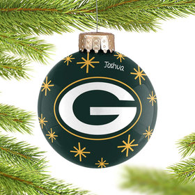 Personalized Green Bay Packers 2022 Ball Christmas Ornament