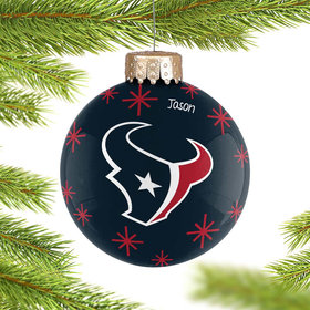 Personalized Houston Texans 2022 Ball Christmas Ornament