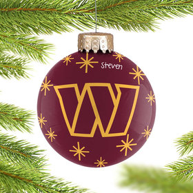 Personalized Washington Commanders 2022 Ball Christmas Ornament