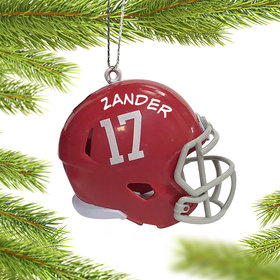 Personalized University of Alabama Football Helmet Christmas Ornament