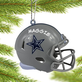 Personalized NFL Dallas Cowboys Helmet Christmas Ornament