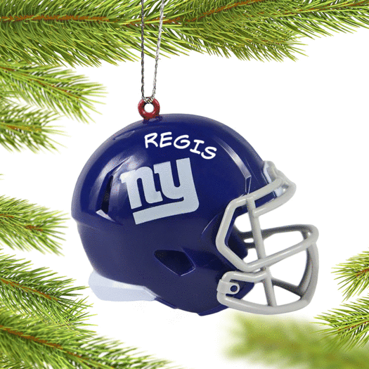 Personalized NFL New York Giants Helmet Christmas Ornament