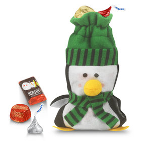 Little Green Penguin Bag Hershey's Holiday Mix