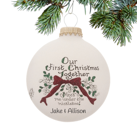 Personalized Our First Christmas Together Christmas Ornament