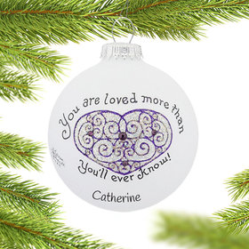 Personalized You Are Loved Christmas Ornament