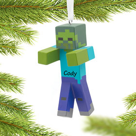 Hallmark Personalized Minecraft Zombie Christmas Ornament