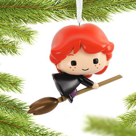 Hallmark Harry Potter Ron on Broom Christmas Ornament
