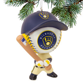 Hallmark Milwaukee Brewers Bouncing Buddy Christmas Ornament