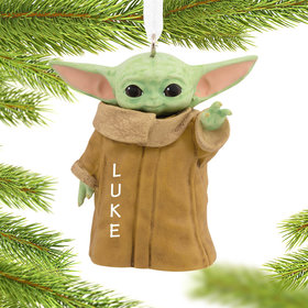 Hallmark Personalized Baby Yoda The Child Standing Christmas Ornament
