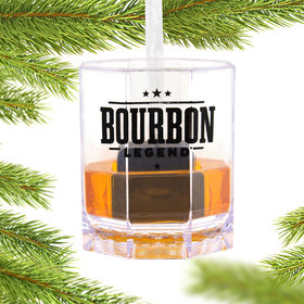 Hallmark Whiskey Glass Bourbon Legend Christmas Ornament
