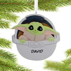 Hallmark Personalized Star Wars Grogu Christmas Ornament