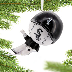 Personalized MLB Bouncing Buddy Sliding Chicago White Sox Christmas Ornament