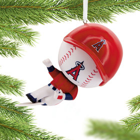 Personalized MLB Bouncing Buddy Sliding Los Angeles Angels Christmas Ornament
