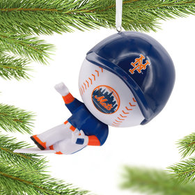 MLB Bouncing Buddy Sliding New York Mets Christmas Ornament