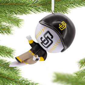 MLB Bouncing Buddy Sliding San Diego Padres Christmas Ornament