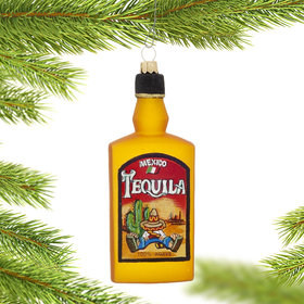 Tequila Bottle Christmas Ornament