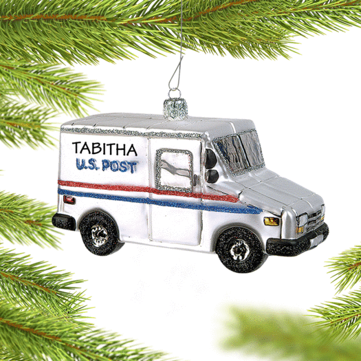 Personalized Mail Car Christmas Ornament