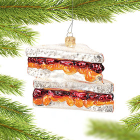 Peanut Butter & Jelly Sandwich Christmas Ornament