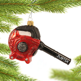 Personalized Leaf Blower Christmas Ornament