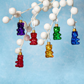 Personalized Mini Gummy Bears (Set of 6) Christmas Ornament