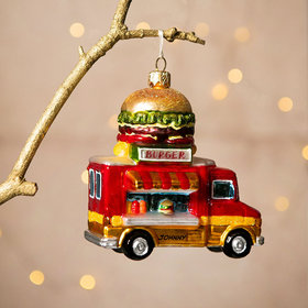Personalized Burger Truck Christmas Ornament
