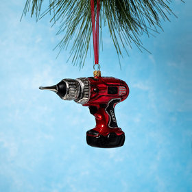 Personalized Power Drill Christmas Ornament