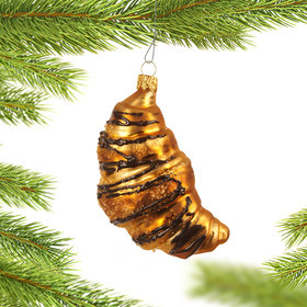 Personalized Croissant Christmas Ornament