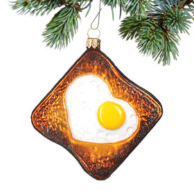 Personalized Egg in Toast Christmas Ornament