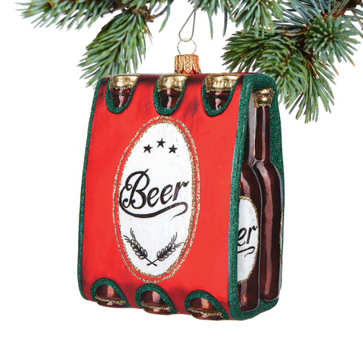 Personalized 6-Pack of Beer Christmas Ornament
