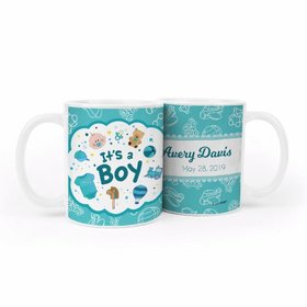 Personalized Birth Annoucement Its A Boy Bundle of Joy 11oz Mug