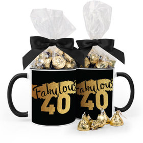 Birthday Fabulous 40 11oz Mug with Hershey's Kisses