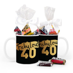 Birthday Fabulous 40 11oz Mug with Hershey's Miniatures