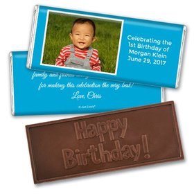 Personalized Birthday Embossed Happy birthday Chocolate Bar Photo & Message