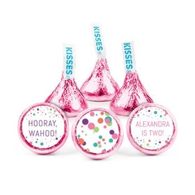 Personalized Birthday Colorful Splatter Hershey's Kisses