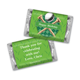 Birthday Personalized Hershey's Miniatures Argyle Golf Ball
