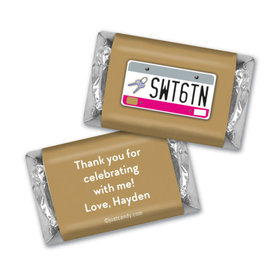 Birthday Personalized Hershey's Miniatures Sweet 16 License Plate