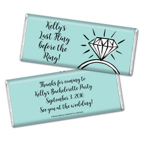 Bonnie Marcus Collection Personalized Chocolate Bar Chocolate and Wrapper Last Fling Bachelorette Party Favors