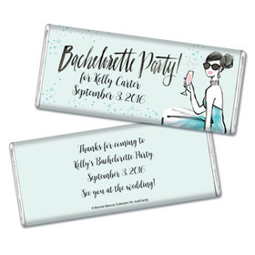 Bonnie Marcus Collection Personalized Chocolate Bar Chocolate and Wrapper Blithe Spirit Bachelorette Party Favor
